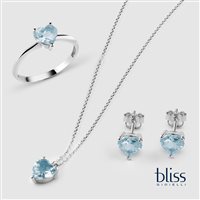 Fabriano - Piazza del Comune 25 - Pendientes Bliss Mujer in Oro blanco Acquamarina 20093011 - 20093011